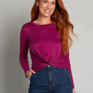 ✨NWT✨Modcloth A Twist Of Fun Long Sleeve Knit Top